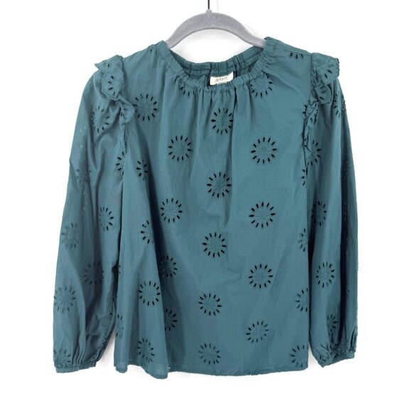 A.N.A. A New Approach Womens Floral Embroidered Design Size Small 100% Cotton - Picture 1 of 6